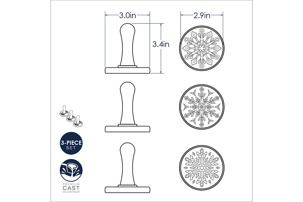Nordic Ware - 01273 - Snowflake Cookie Stamps