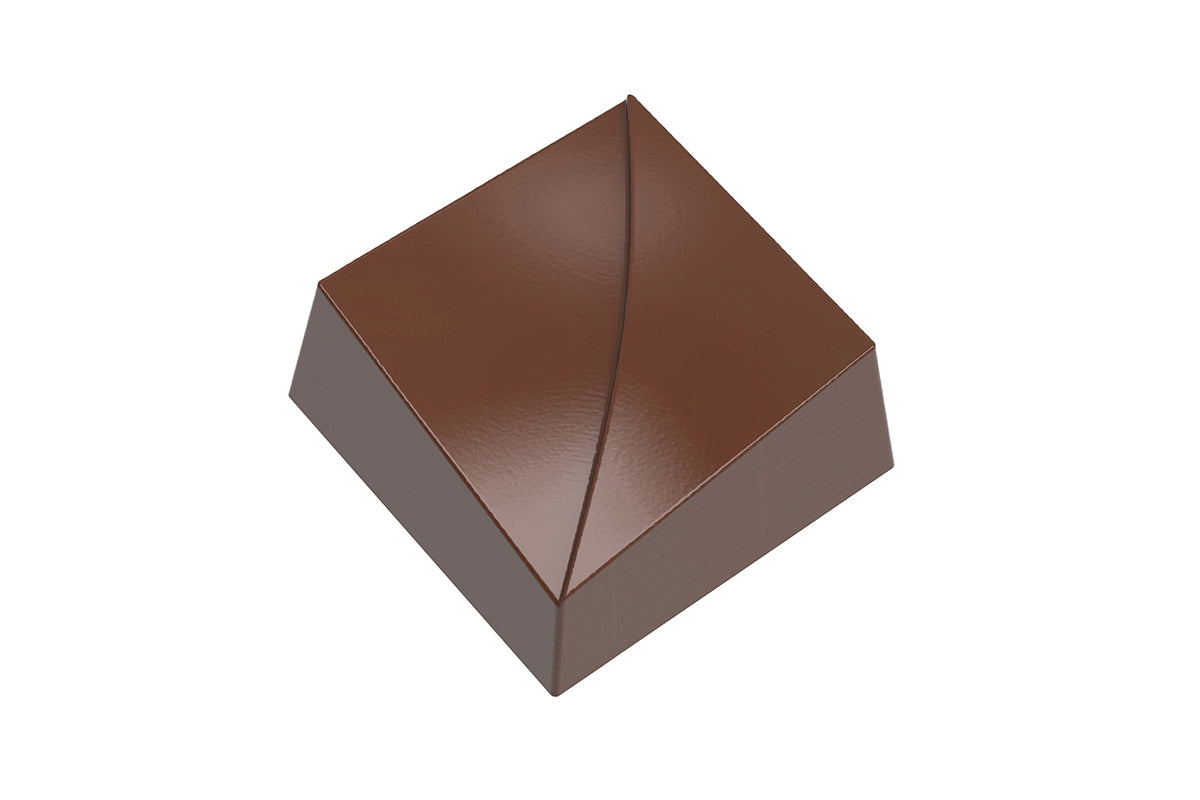 CF0215 - Chocolat Form - Square With Line Polycarbonate Mould