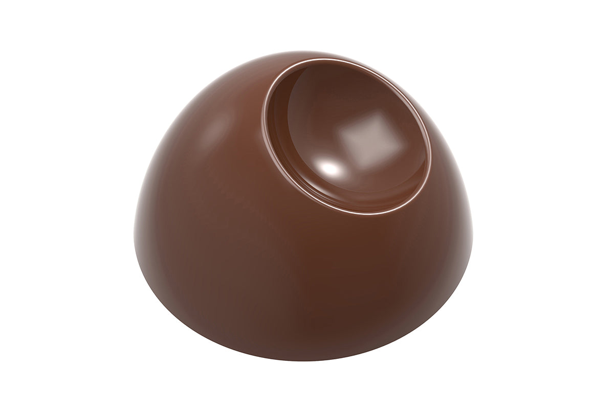 CF0220 - Chocolat Form - Hemisphere With Notch Polycarbonate Mould