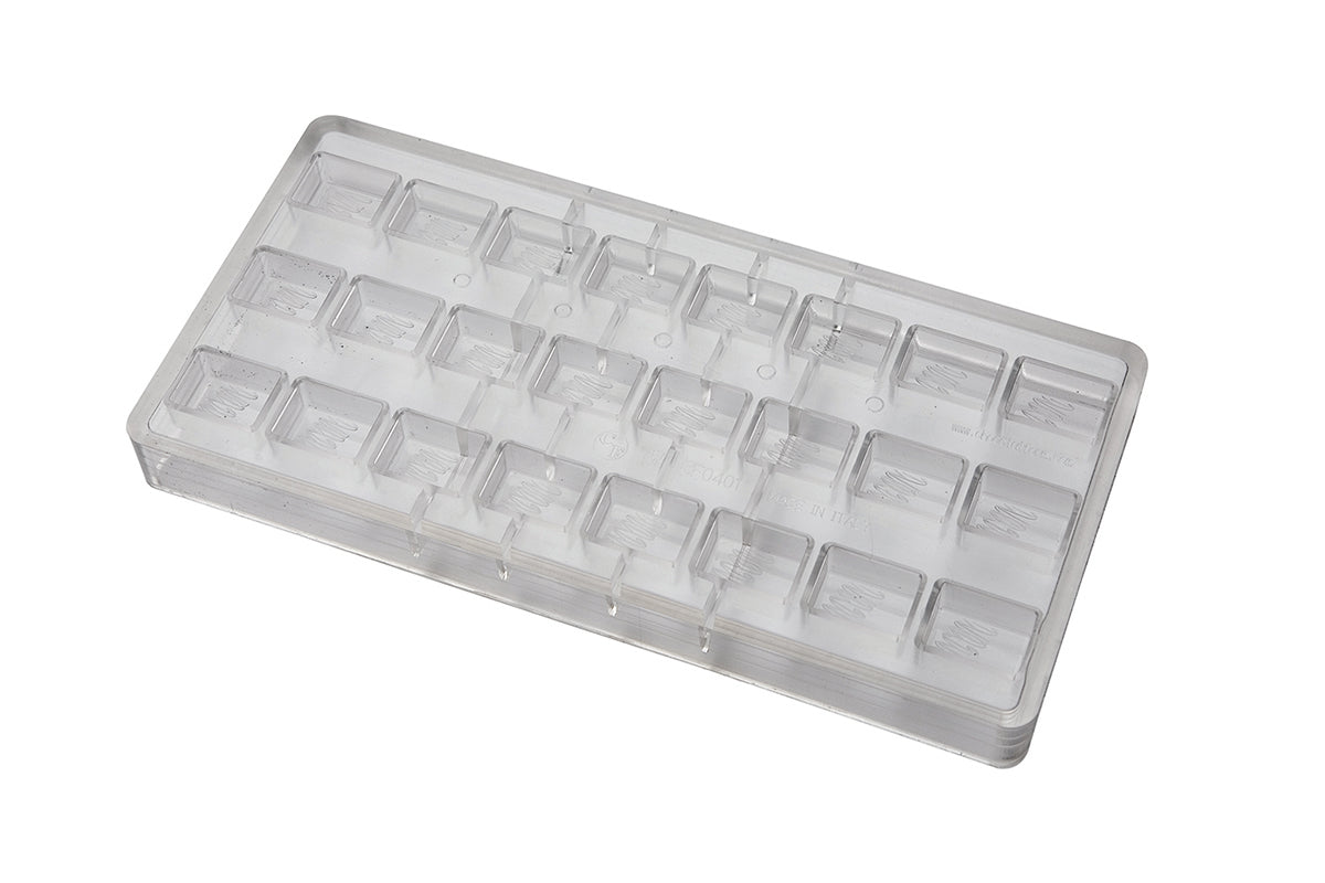 CF0401 - Chocolat Form - Rectangle Cocoa Logo Polycarbonate Mould