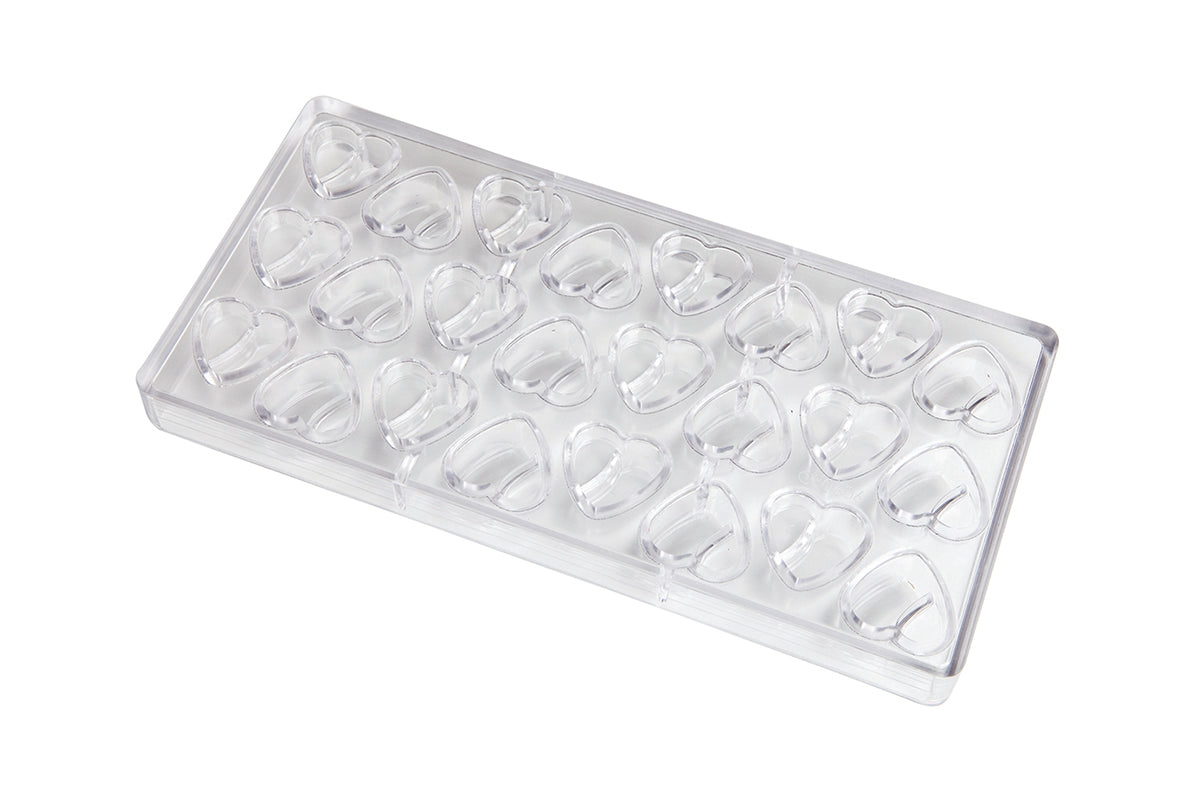 CF0606 - Chocolat Form - Interlocking Heart Polycarbonate Mould