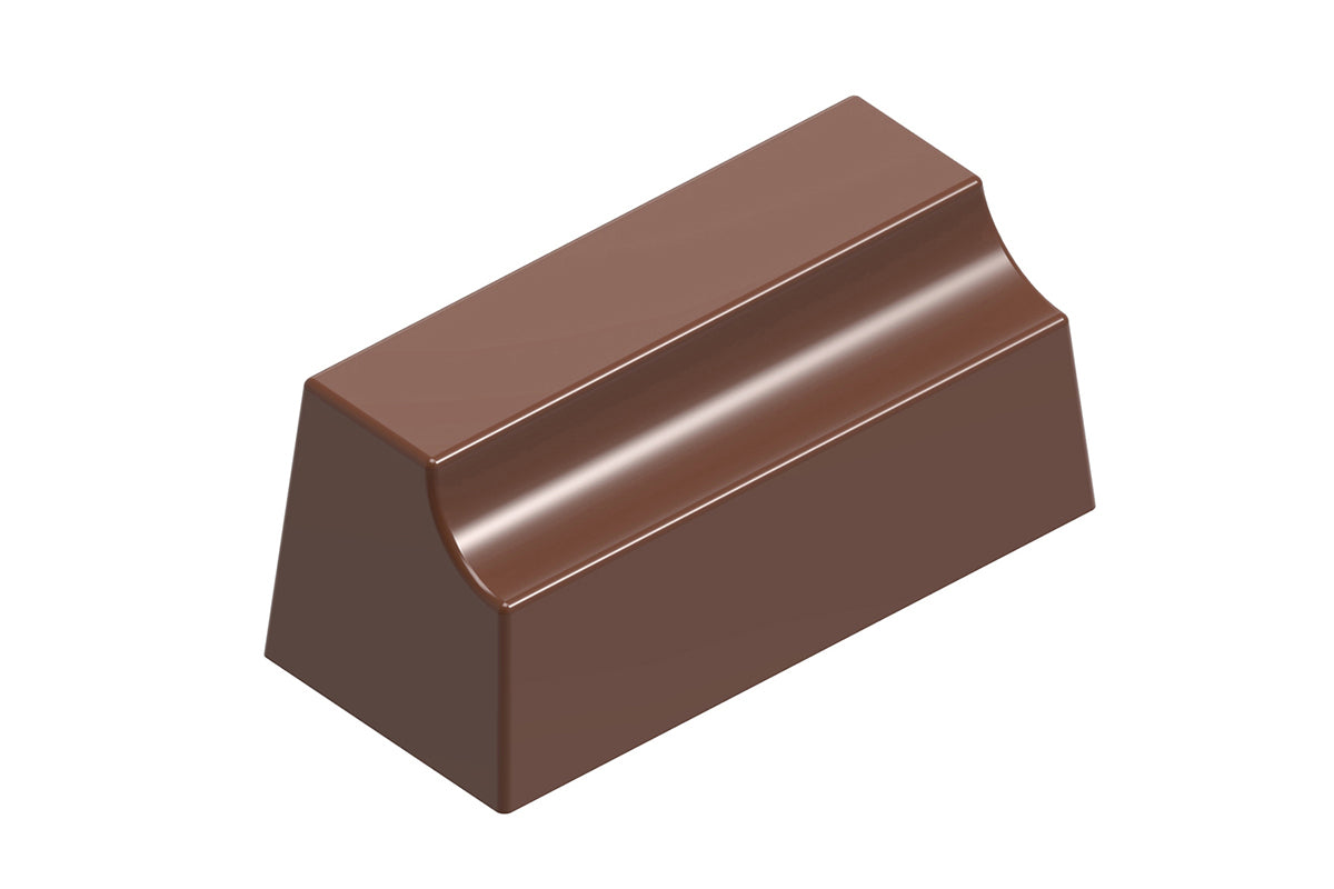 CF0611 - Chocolat Form - Rectangle Side Indentation Polycarbonate Mould