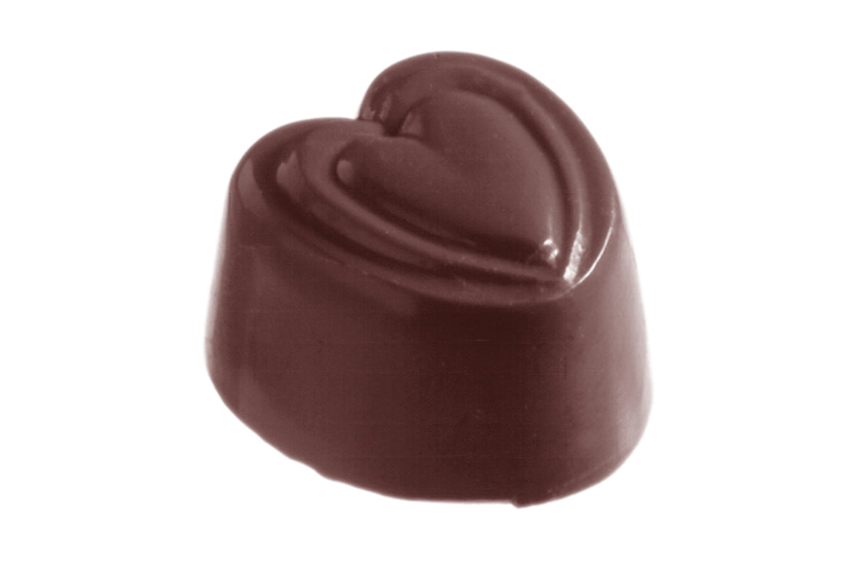 CW1012 - Chocolate World - Chocolate Heart Polycarbonate Mould