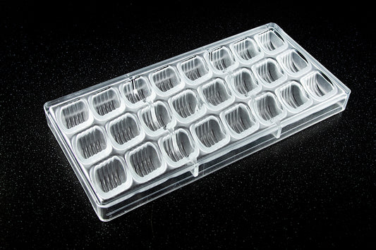 CW1045 - Chocolate World - Chocolate Arc Ribbed Polycarbonate Mould