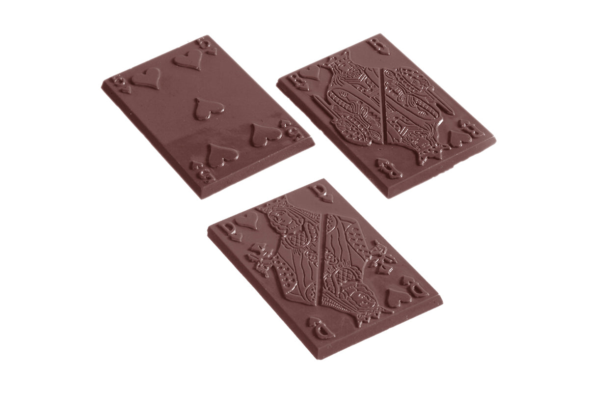 CW1169 - Chocolate World - Playing Cards 12 Figures Polycarbonate Mould