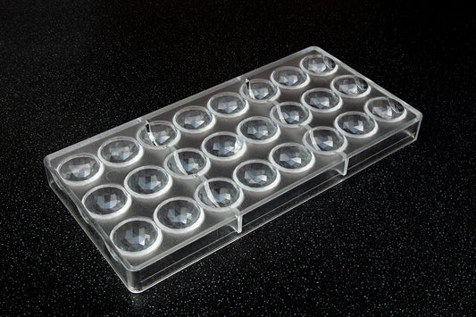CW12024 - Chocolate World - Sphere Facet 30 mm Polycarbonate Mould