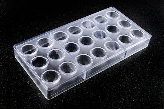 CW12056 - Chocolate World - Faceted Cone Ø 29 x 25 mm Polycarbonate Mould