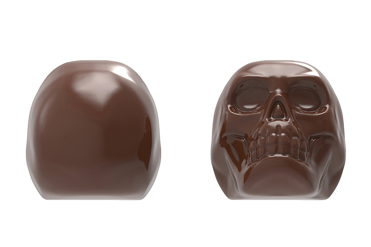 CW12067 - Chocolate World - Large Chocolate Skull Polycarbonate Mould