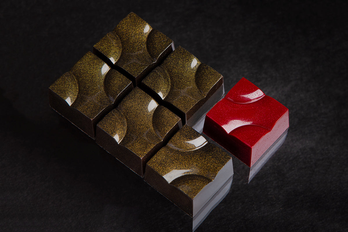 CW12089 - Chocolate World - Chocolate Bumpy Cube Polycarbonate Mould