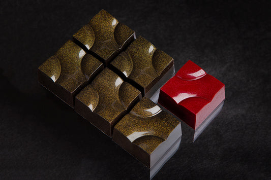 CW12089 - Chocolate World - Chocolate Bumpy Cube Polycarbonate Mould