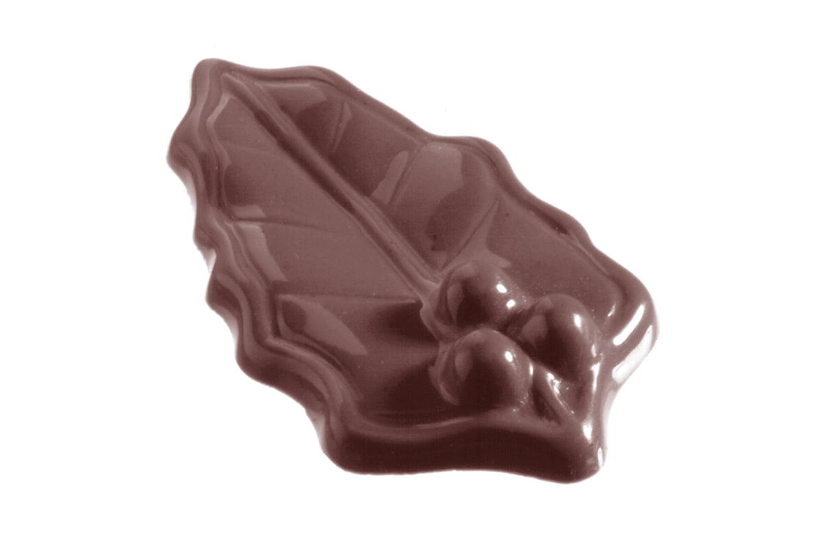 CW1209 - Chocolate World - Holly Leaf Small Polycarbonate Mould