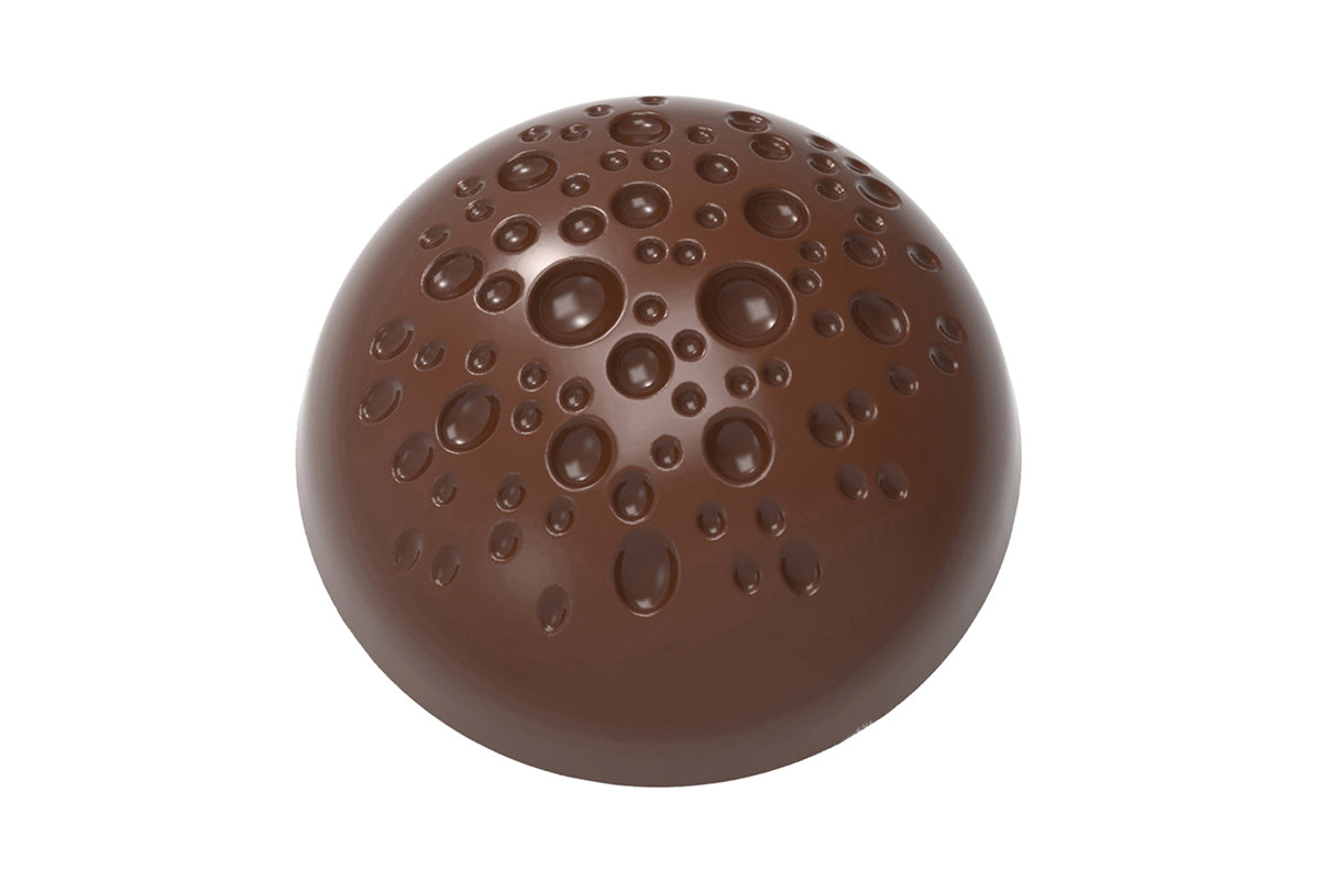 CW12116 - Chocolate World - Half Sphere Moon Terrain Polycarbonate Mould