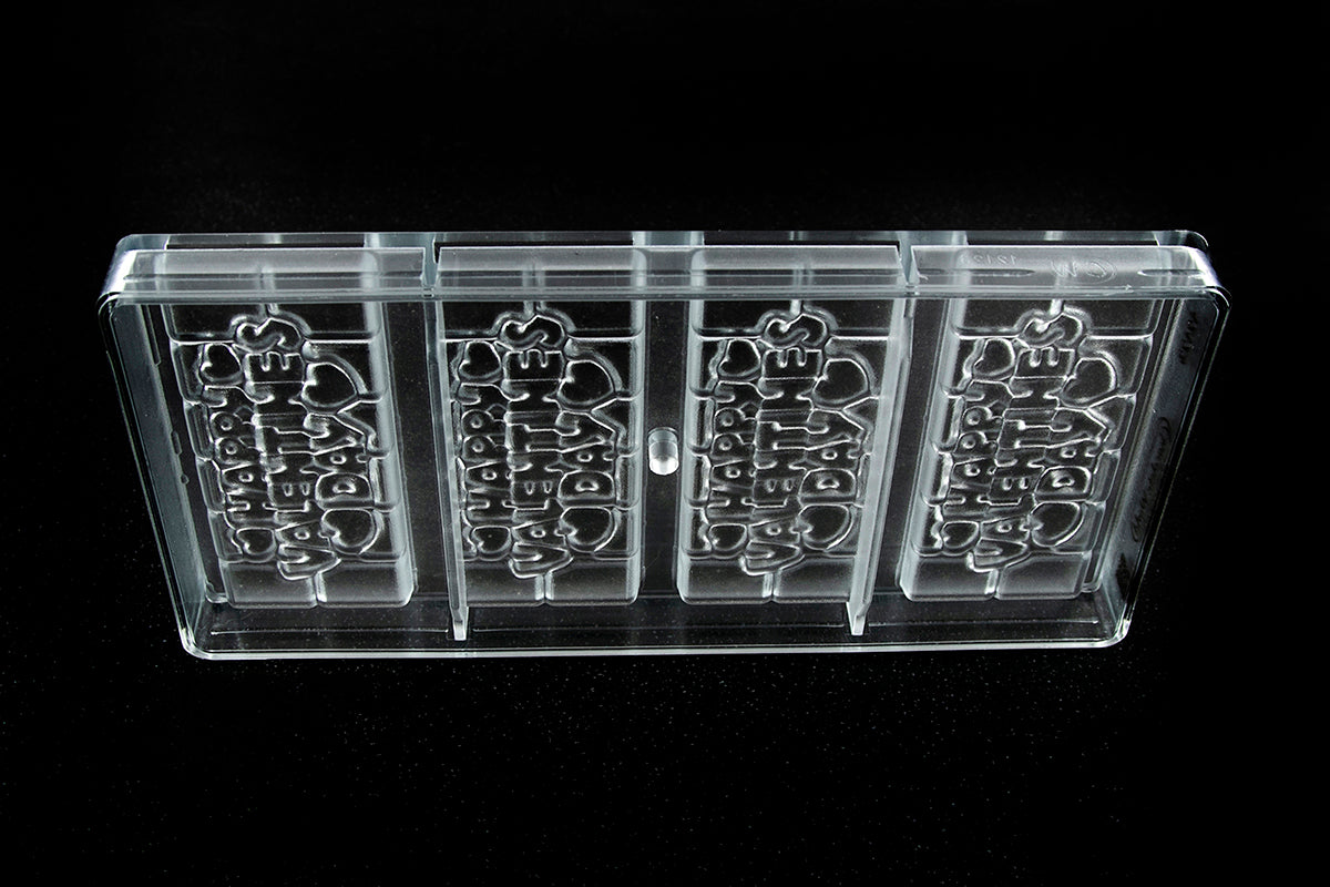 CW12123 - Chocolate World - Happy Valentines Tablet Polycarbonate Mould