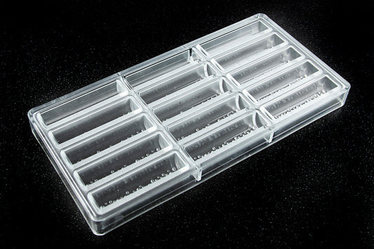 CW12146 - Chocolate World - Small Bar "Bubbles" Polycarbonate Mould