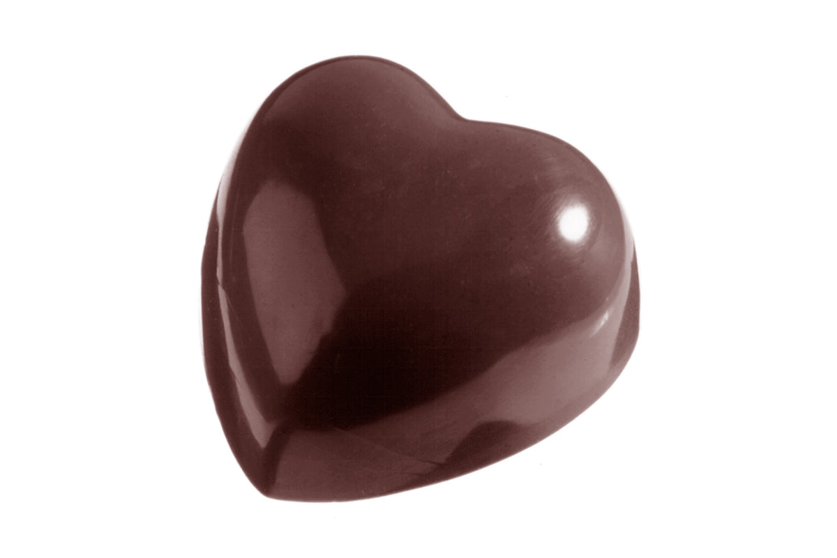 CW1288 - Chocolate World - Chocolate Heart 41 g Polycarbonate Mould