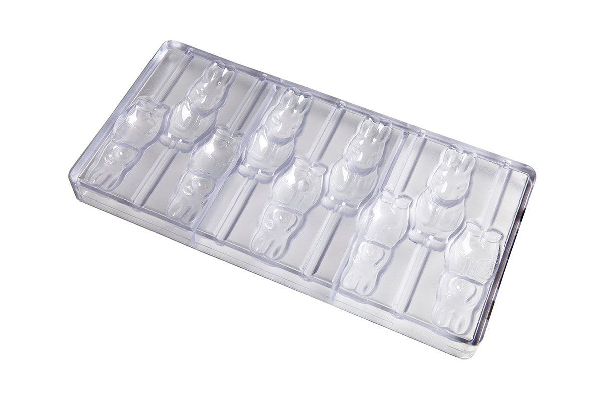 CW1299 - Chocolate World - Chocolate Lollipop Hare Polycarbonate Mould