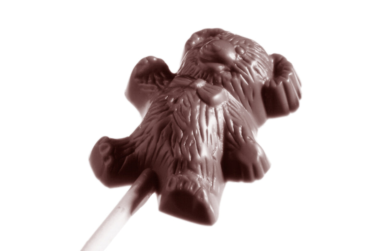 CW1354 - Chocolate World - Chocolate Lollipop Bear Polycarbonate Mould
