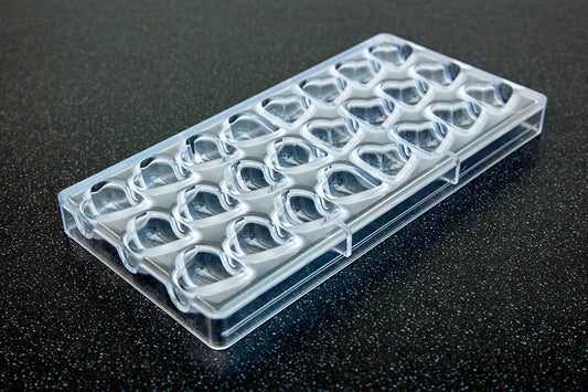 CW1417 - Chocolate World - Chocolate Heart Shaped Polycarbonate Mould