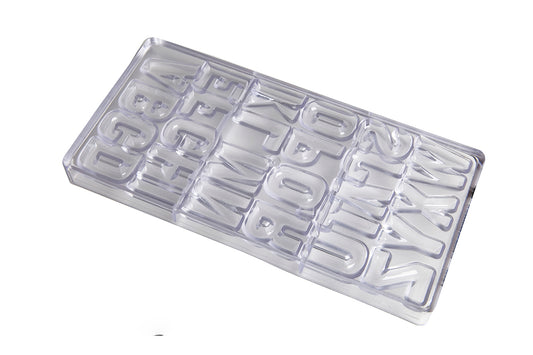 CW1426 - Chocolate World - Letters Alphabet A-Z 26 Fig Polycarbonate Mould