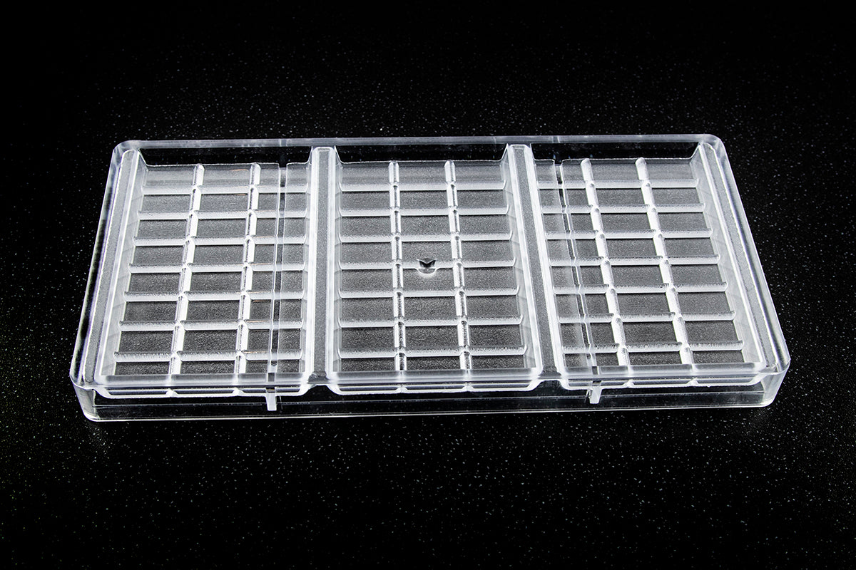 CW1431 - Chocolate World - 102 g Chocolate Tablet Polycarbonate Mould