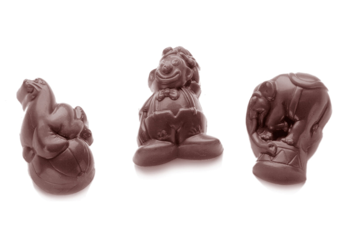 CW1464 - Chocolate World - Belgian Circus 3 Figures Polycarbonate Mould
