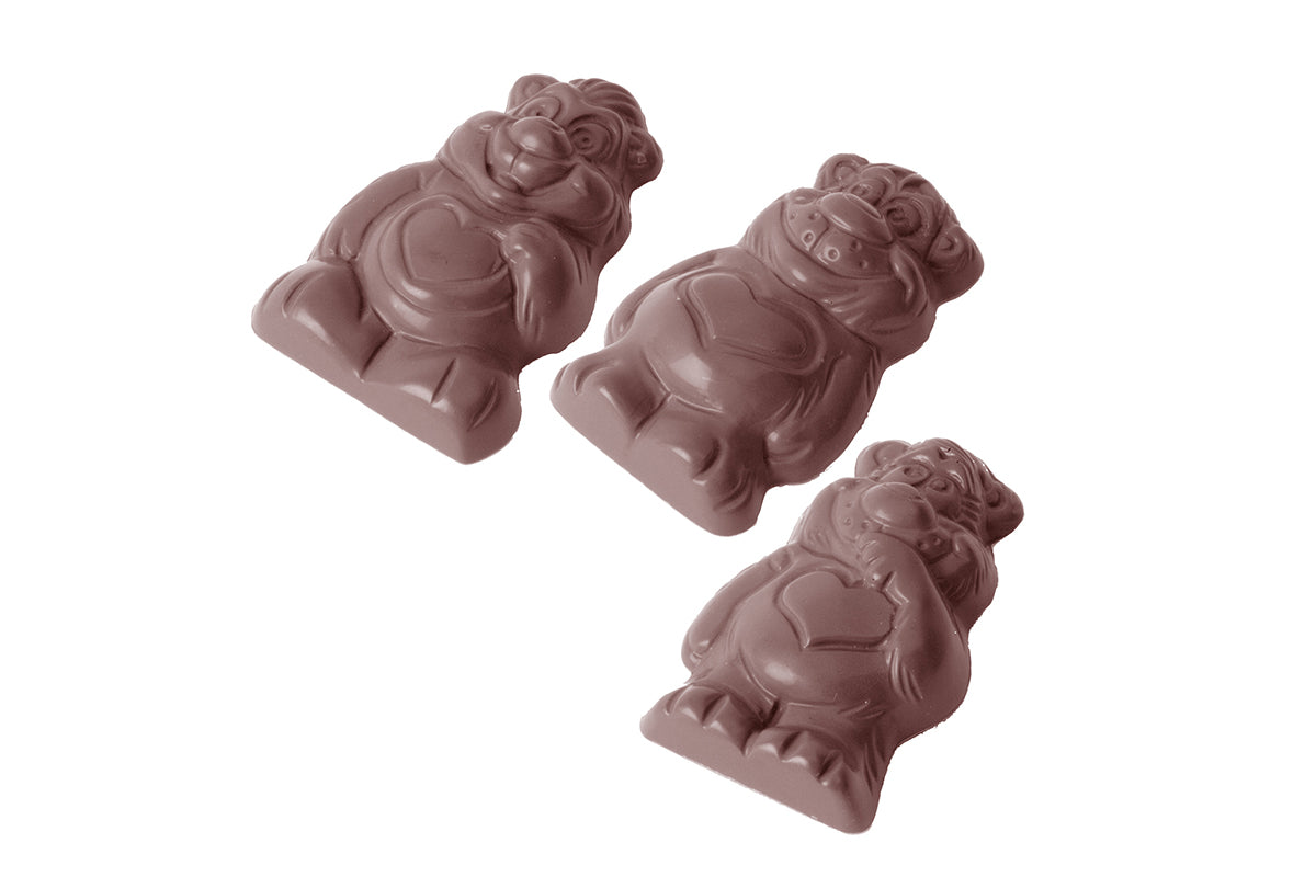 CW1518 - Chocolate World - Little Bears 3 Figures Polycarbonate Mould