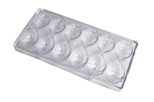 CW1550 - Chocolate World - Chocolate Rose Open Polycarbonate Mould