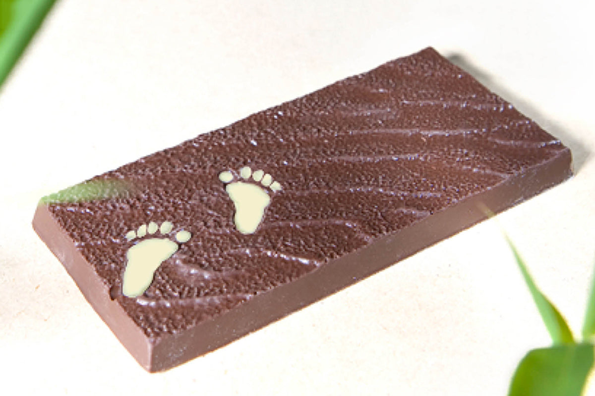 CW1665 - Chocolate World - Tablet Baby Footprint Polycarbonate Mould