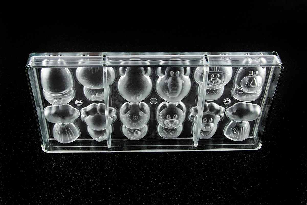 CW1691 - Chocolate World - "The Big Five" Large 6 Fig Polycarbonate Mould