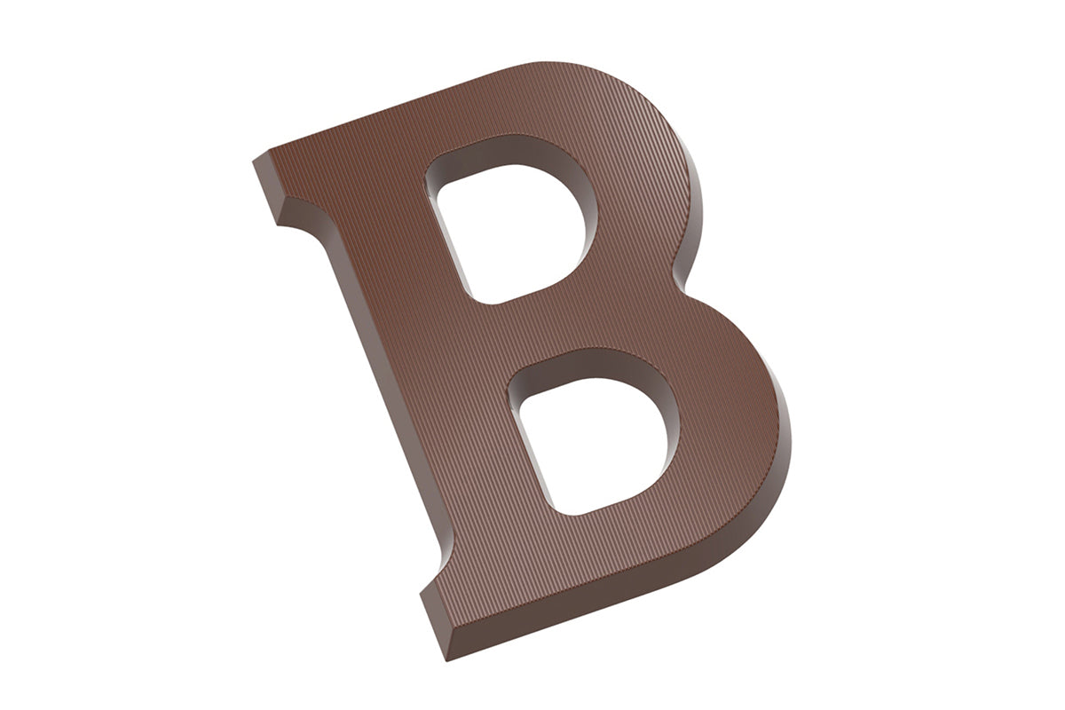 CW1701 - Chocolate World - Chocolate Letter B 200 g Polycarbonate Mould