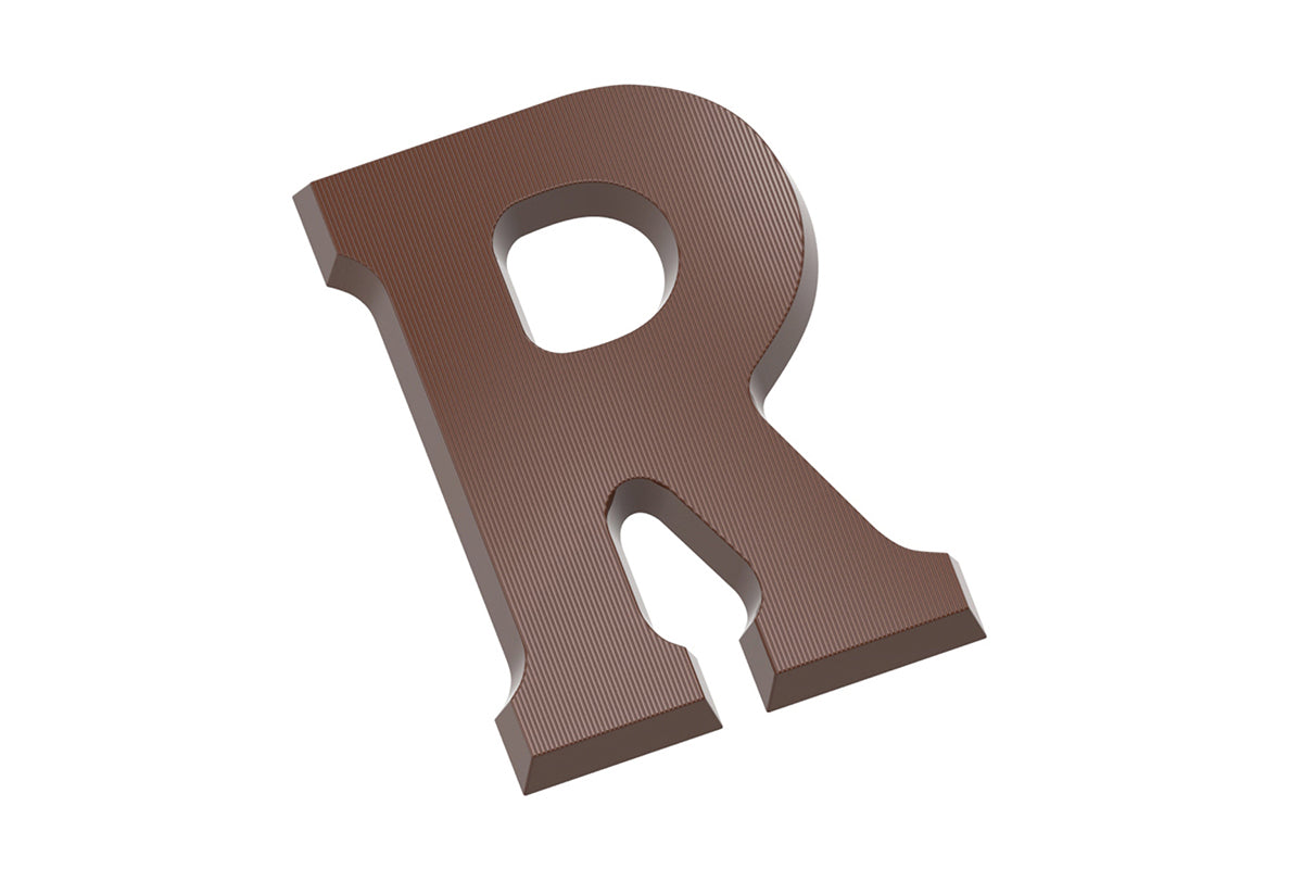 CW1717 - Chocolate World - Chocolate Letter R 200 g Polycarbonate Mould