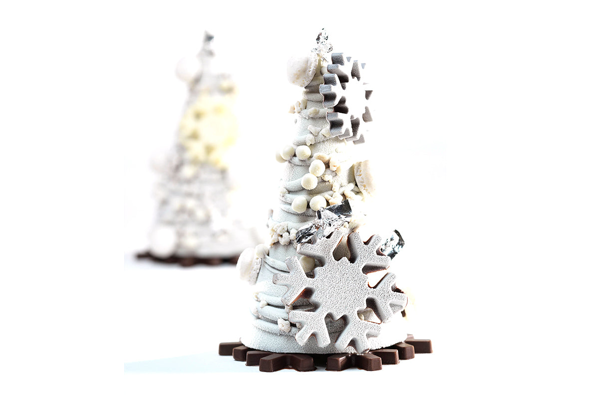 CW1770 - Chocolate World - Snowstars Callebaut 5 Fig Polycarbonate Mould