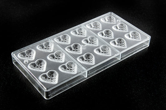 CW1892 - Chocolate World - Heart Chesterfield Polycarbonate Mould