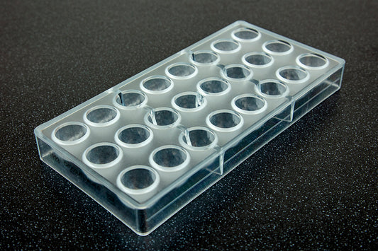 CW1923 - Chocolate World - Chocolate Bullet Facet Polycarbonate Mould