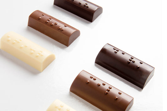CW1943 - Chocolate World - Braille Praline "Dark" Polycarbonate Mould