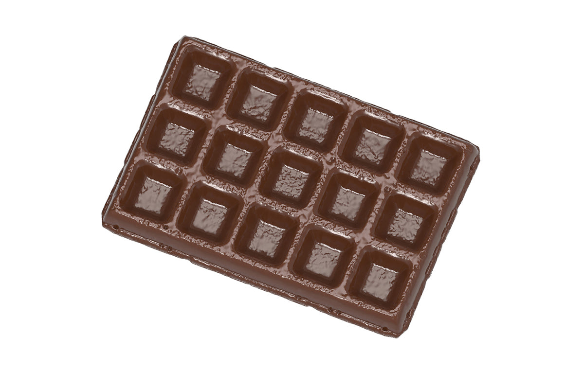 CW1991 - Chocolate World - Brussels Waffle Small Polycarbonate Mould