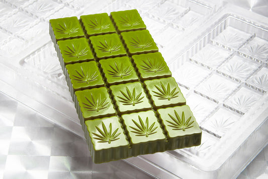CW1994 - Chocolate World - Chocolate Tablet Hemp Polycarbonate Mould