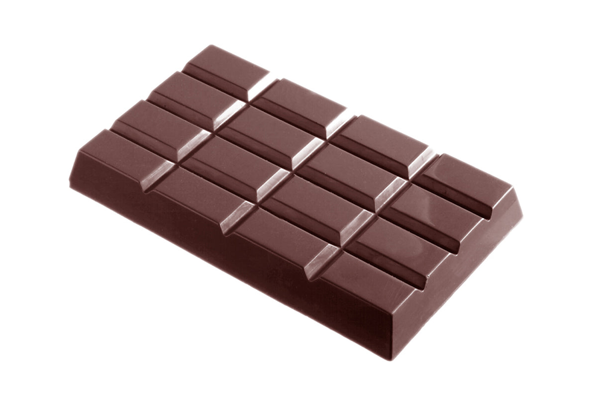 CW2052 - Chocolate World - Tablet 4 x4 460 g Polycarbonate Mould