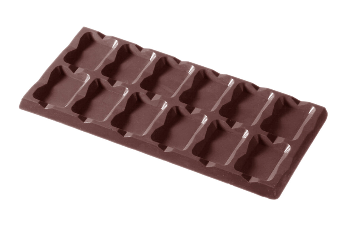 CW2111 - Chocolate World - Tablet 2 x 6 Deep Polycarbonate Mould