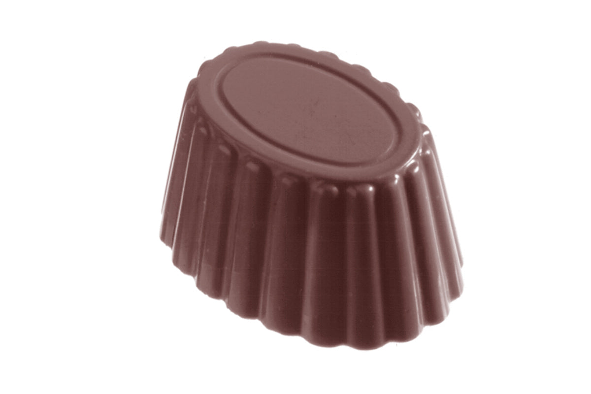 CW2131 - Chocolate World - Chocolate Cup Oval Polycarbonate Mould
