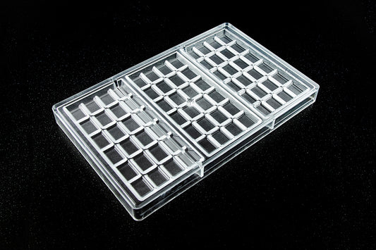 CW2162 - Chocolate World - 100 g Rectangle Tablet Polycarbonate Mould