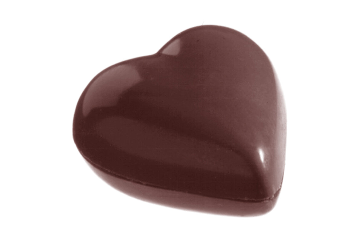 CW2175 - Chocolate World - Chocolate Heart 2 X 7.5 g Polycarbonate Mould