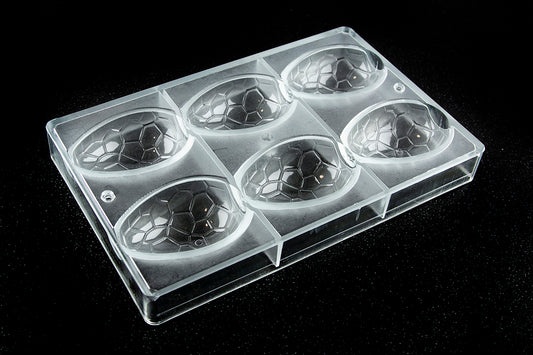 CW2206 - Chocolate World - Egg Kroko 88 mm Polycarbonate Mould