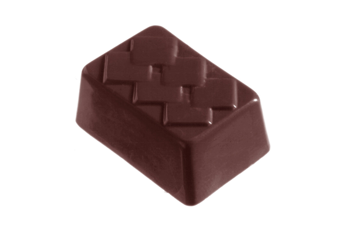 CW2217 - Chocolate World - Rectangle Lozenge Polycarbonate Mould