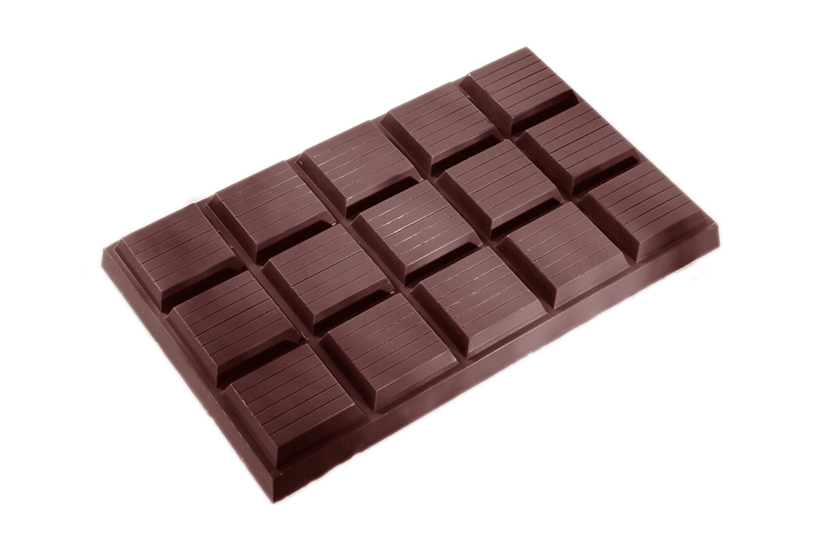 CW2276 - Chocolate World - Chocolate Tablet +/- 1 Kg Polycarbonate Mould