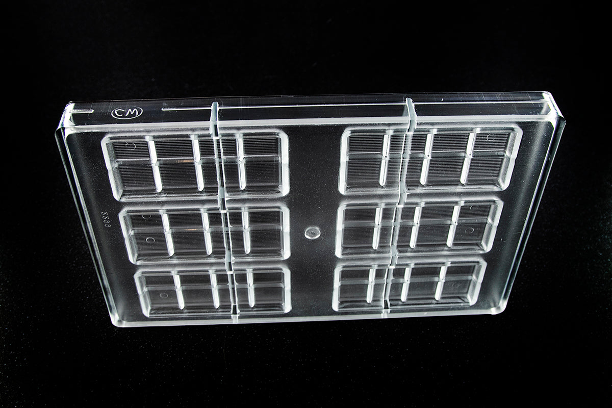CW2299 - Chocolate World - Chocolate Tablet 31 g Polycarbonate Mould