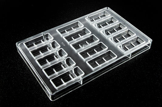 CW2309 - Chocolate World - Snack Tablet Bar Polycarbonate Mould