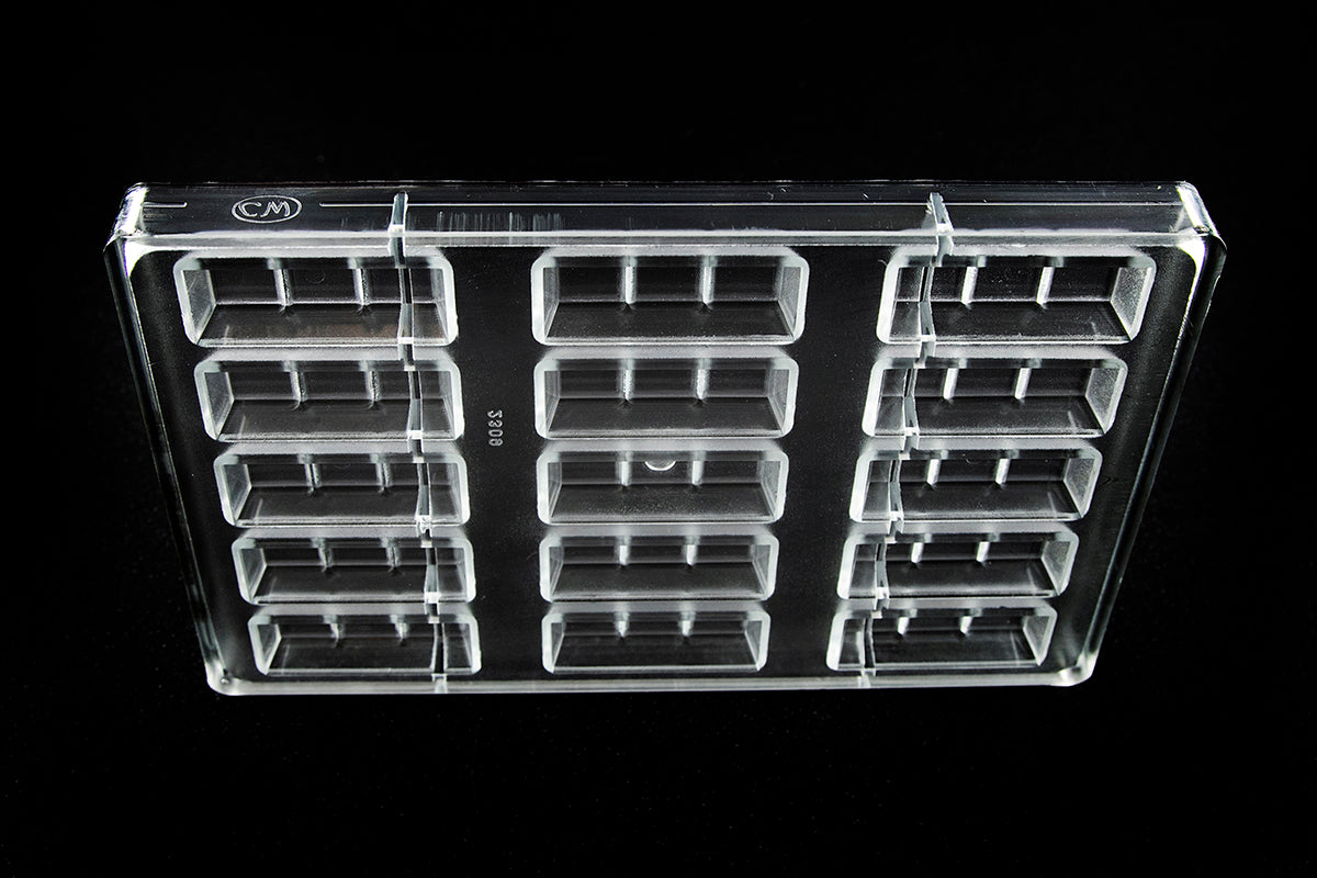 CW2309 - Chocolate World - Snack Tablet Bar Polycarbonate Mould