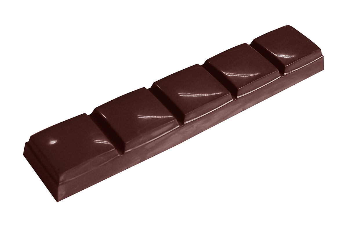 CW2377 - Chocolate World - Chocolate Bar Block 5 Polycarbonate Mould