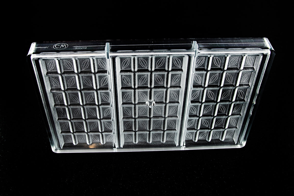 CW2398 - Chocolate World - Cocoa Bean Tablet Polycarbonate Mould